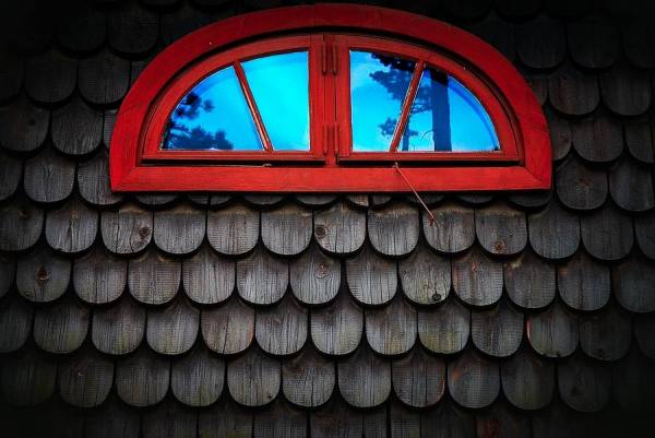 Photograph Michel Bochet Merand Blue Wondow on One Eyeland